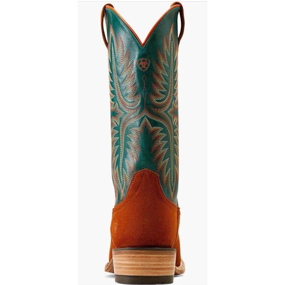 new Ariat Futurity Rider Western Cowboy Boots Men 13 M PENNY ROUGHOUT leather main image 6